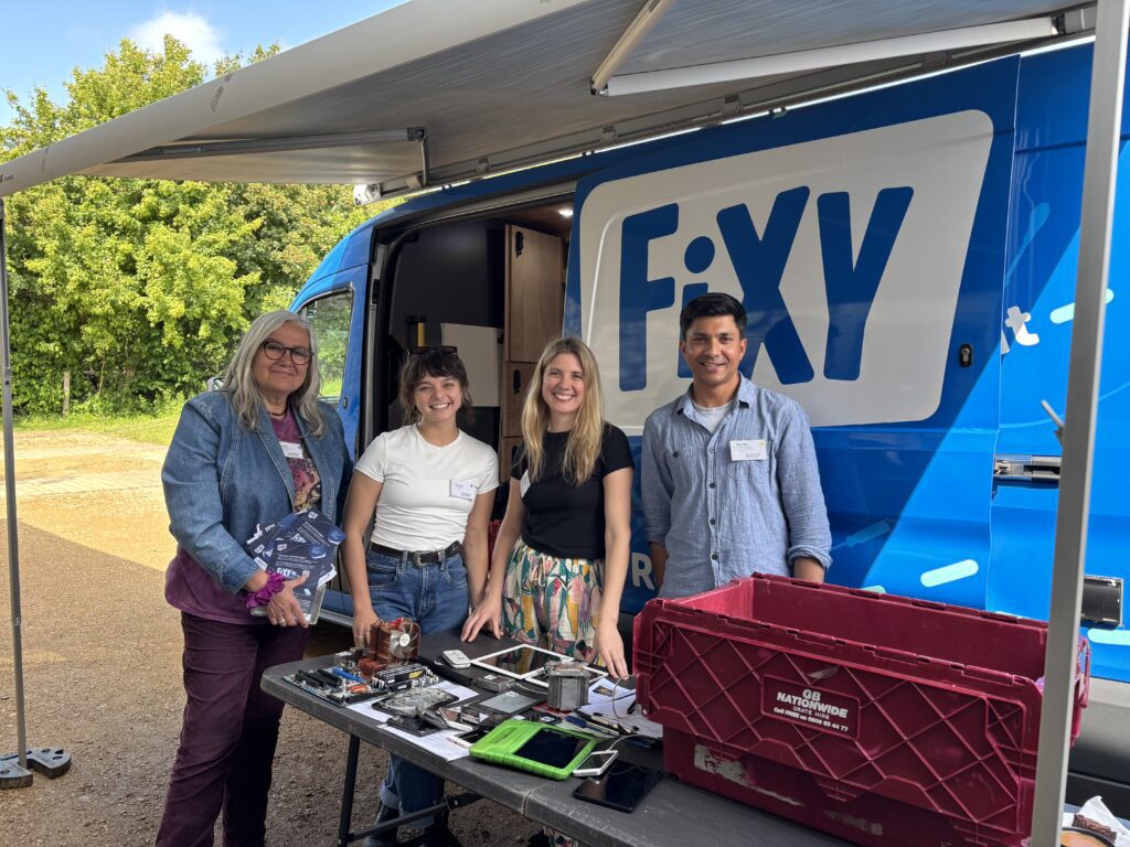 Resource Futures staff in front of the Fixy van