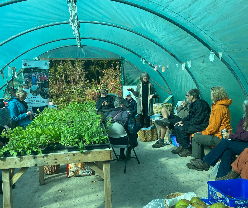 CAG hosted an event in April 2025 in East Devon, focused on building food resilience locally through grassroots action.